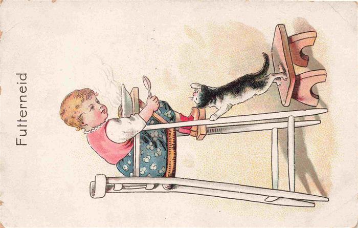 Katzen Futterneid Kind