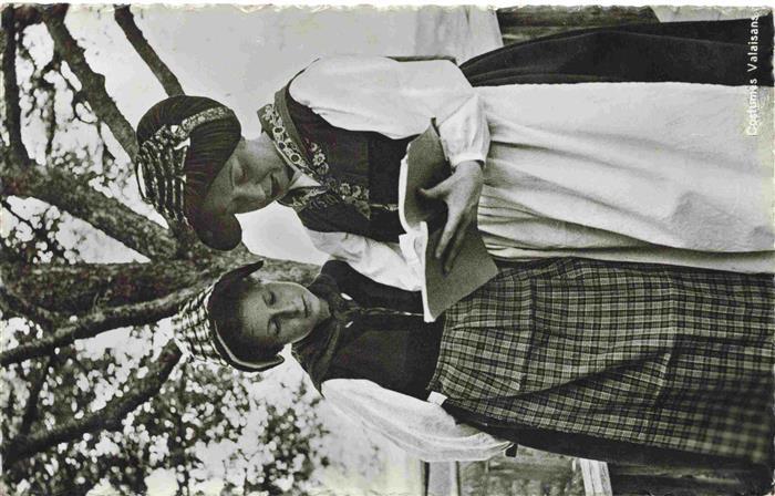 Trachten Valaisans Frauen