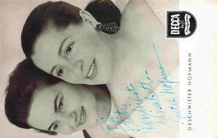 Musik Geschwister Hofmann DECCA Schalplaten