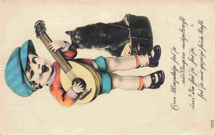 Mandoline-- Kind Katze