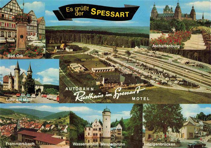 Autobahn Autostrada Autoroute Highway Spessart Lohr a. M. Bad Orb Frammersbach H