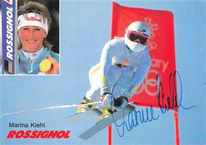 Ski-Flugschanze Marina Kiehl Rossignol Autogramm