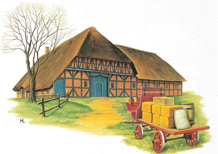 Bauernhaus Gehoeft im Stapelholmer Land von Lise Hoff