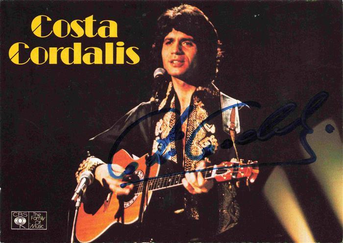 Musik Costa Cordalis Autogramm Tournnee 78