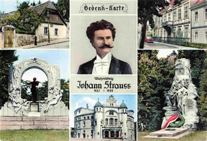 STRAUss Johann Komponist Denkmal Wien Landhaus Saimannsdorf Villa