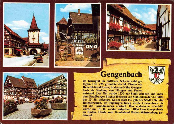 Chronik-AK Gengenbach Schwarzwald Marktplarz Engelgasse Torturm