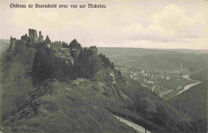 Bourscheid Luxembourg Château de Bourscheid avec sur Michelau