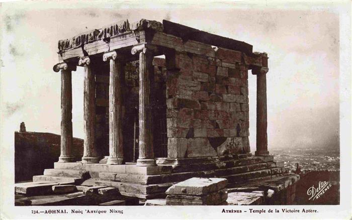 Athenes Athen Greece Temple de la Victoire Aptère