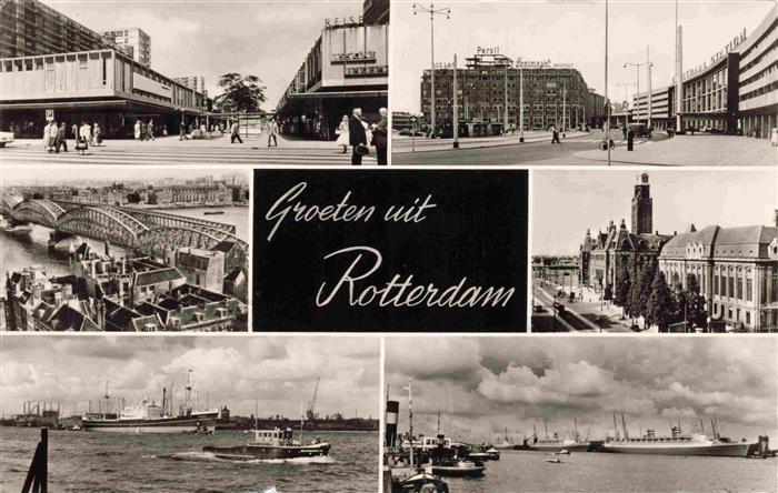 ROTTERDAM  NL Teilansichten Stadtzentrum Bruecke Hafen
