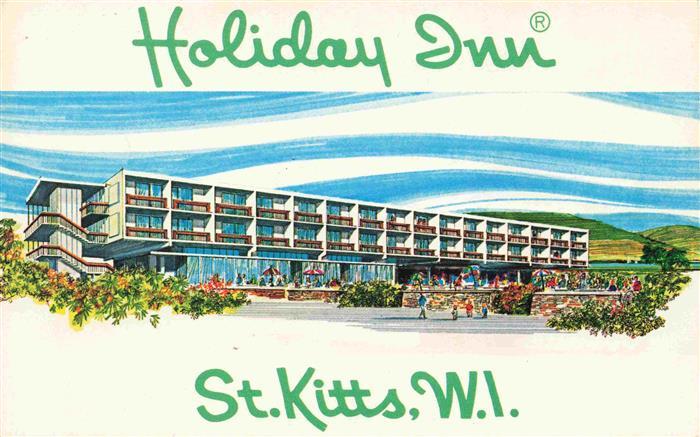 St Kitts and Nevis West Indies Liamuiga Holiday Inn Illustation