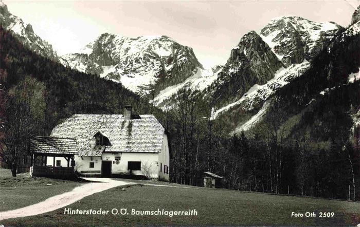 Hinterstoder Oberoesterreich AT Baumschlagerreith Jausenstation Alpen