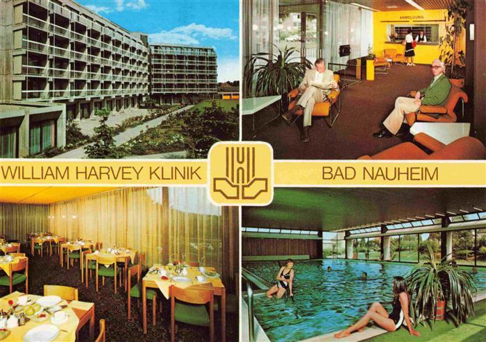 BAD NAUHEIM William Harvey Klinik Speisesaal Hallenbad Foyer