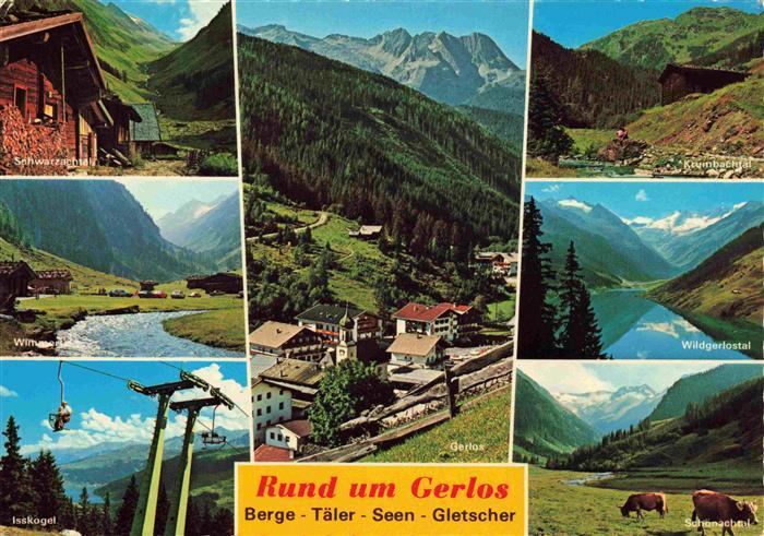 Gerlos Zillertal AT und Umgebung Krumbachtal Schwarzachtal Sessellift Isskogel S