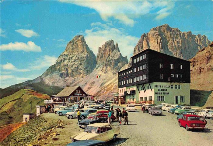 Sellajoch Selva di Val Gardena IT Passo Sella Albergo Maria Flora Berghotel Dolo