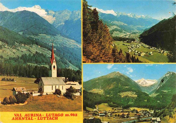 Luttach Ahrntal Lutago Suedtirol IT Panorama Kirche