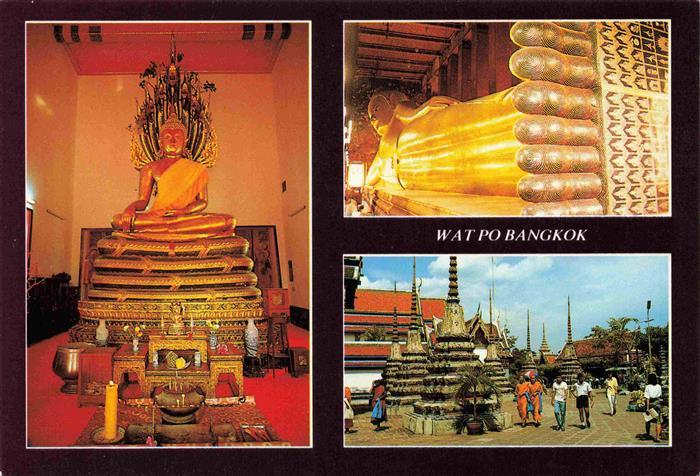 Bangkok Thailand Phra-Nakprok Buddha Reclinning Buddha Pagodas in Wat Po