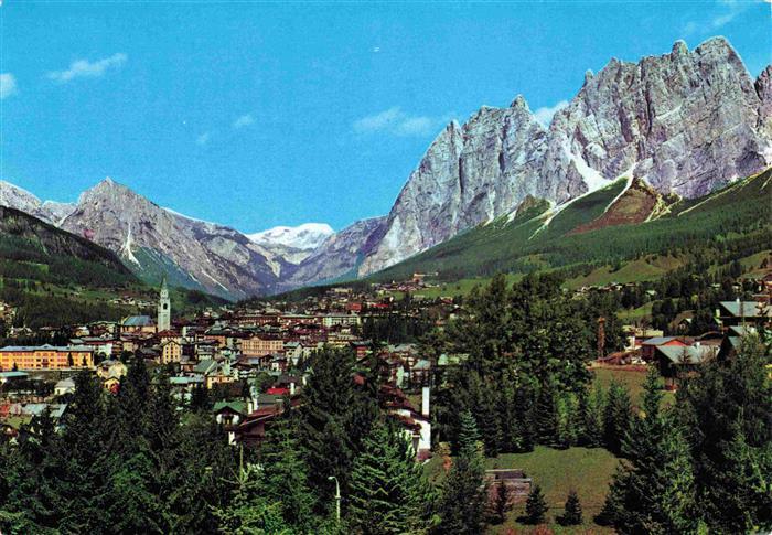 Cortina d Ampezzo IT Panorama Col Rose Pomagagnon Dolomiten