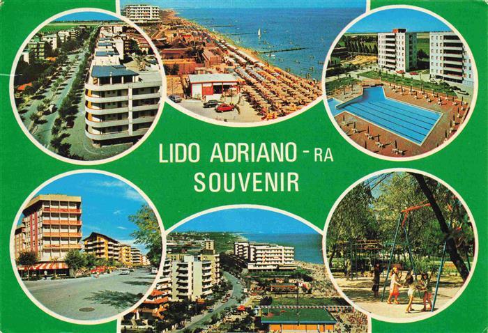Lido Adriano Kuestenpanorama Hotel Swimming Pool Kinderspielplatz