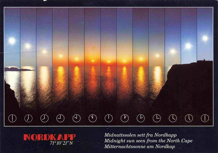 Nordkapp Nordkap Norge Mitternachtssonne