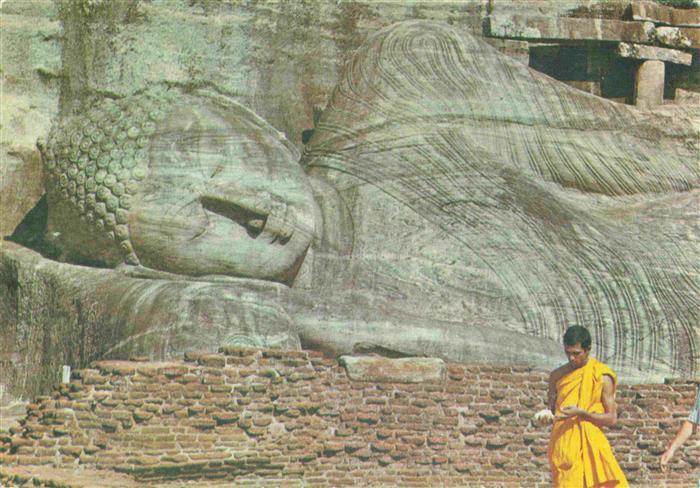 Sri Lanka Der liegende Buddha Gal Vihare Polonnauruwa