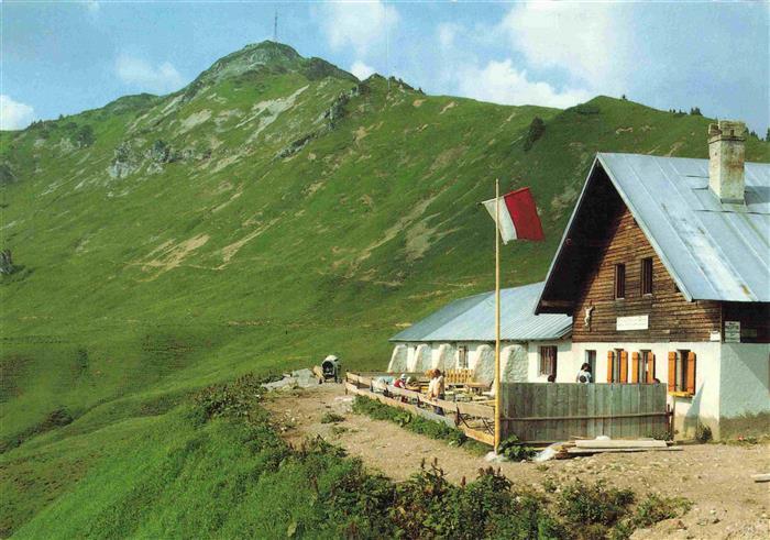 Reutte Tirol AT Lechaschauer Alpe Jausenstation Ski- und Wandergebiet