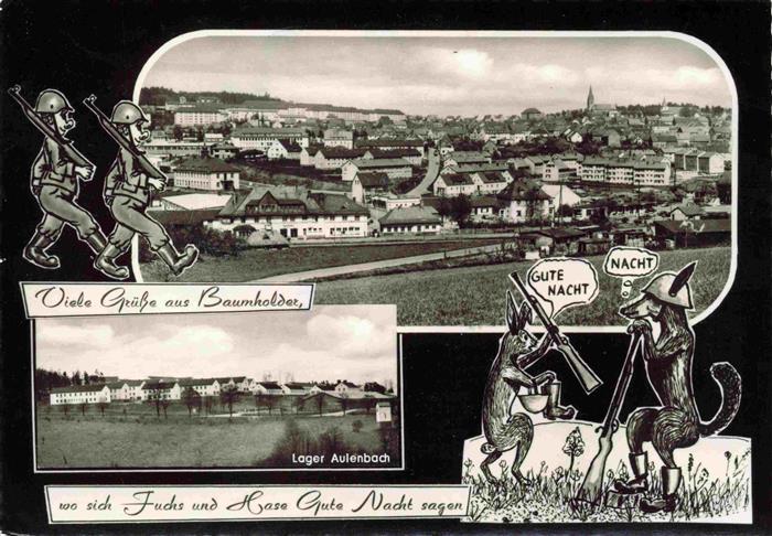 Baumholder Nahe Panorama Lager Aulenbach Karikaturen Fuchs und Hase