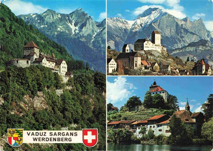 Vaduz Liechtenstein FL Schloss Sargans Werdenberg Alpen