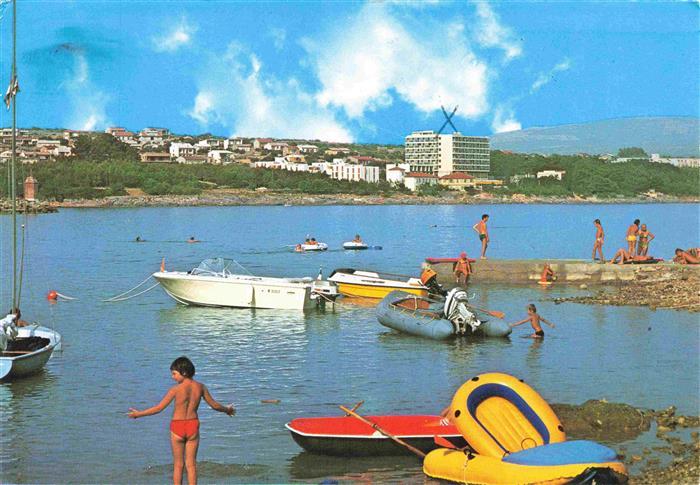 Krk Otok Krk Croatia Badestrand Bucht Hotels