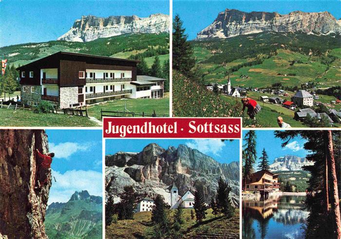 La Villa  Val Badia Gadertal Suedtirol IT Jugendhotel Sottsass Panorama Bergwelt