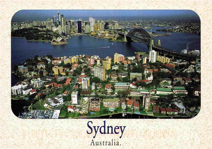 Sydney  NSW Australia Aerial view from Kirribilli to Circular Quay