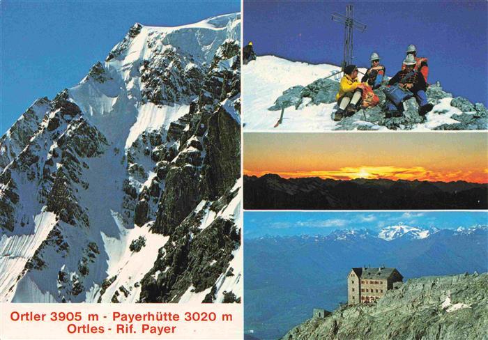 Ortler Cima Ortles 3905m Trentino-Suedtirol IT Gebirgspanorama Payerhuette