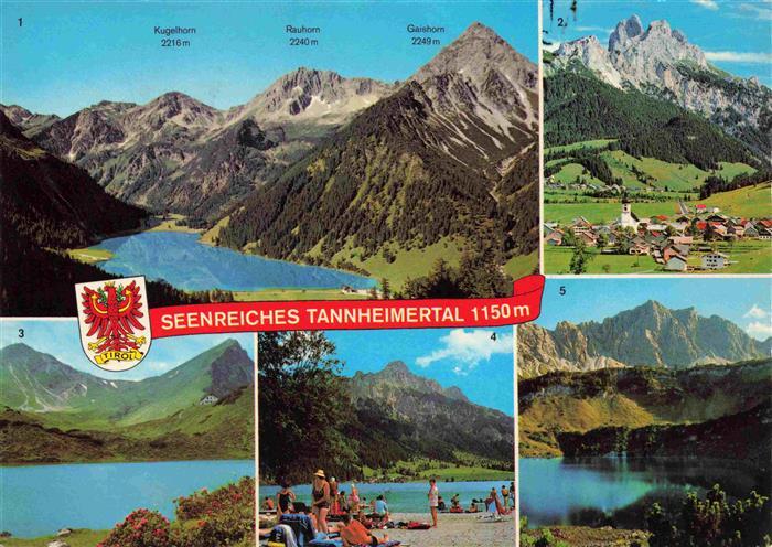 Tannheim Tirol AT Panorama Blick vom Neunerkoepfle Vilsalpsee Alpenpanorama Rotf
