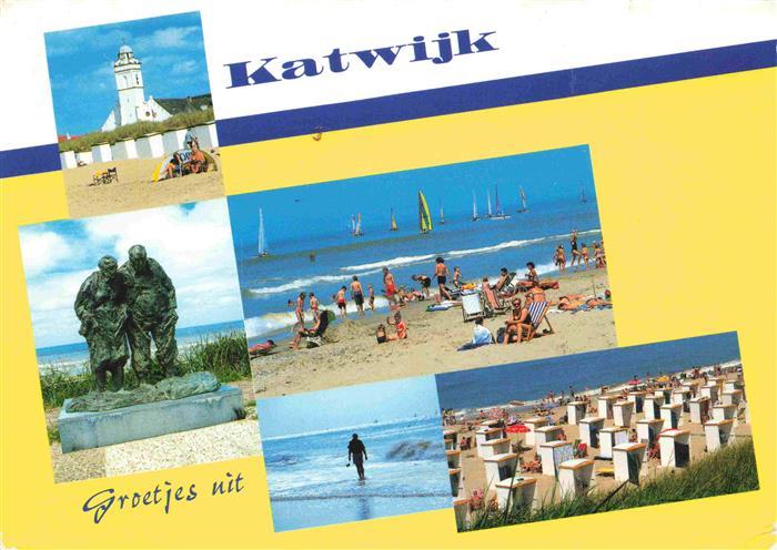 Katwijk aan Zee NL Strand Kirche Denkmal