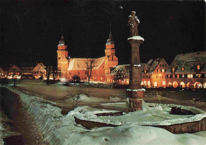 FREUDENSTADT BW Kurort zur Weihnachtszeit Nachtaufnahme