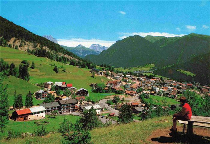 Vigo di Fassa IT Panorama Val di Fassa Sassolungo Gruppo Sella