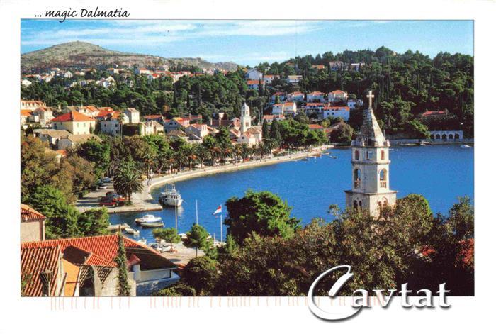 Cavtat Croatia Panorama Hafen