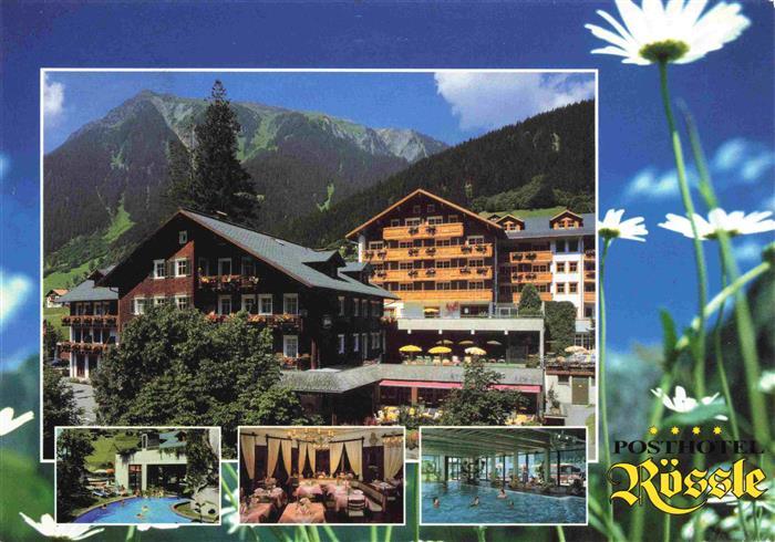 Gaschurn Vorarlberg Posthotel Roessle Hallenbad Freibad Restaurant