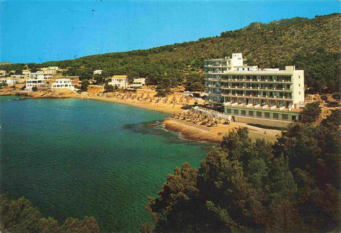 San Telmo Andraitx Mallorca ES Vista parcial Playa Hoteles Kuestenpanorama Stran