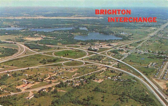 Autobahn Autostrada Autoroute Highway Brighton Interchange Michigan USA