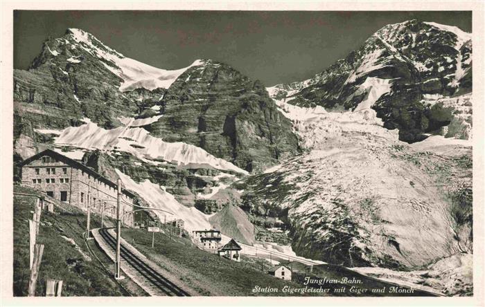 Gletscher Glacier Glaciar Ghiacciaio-- Eiger Moench Jungfrau Bahn