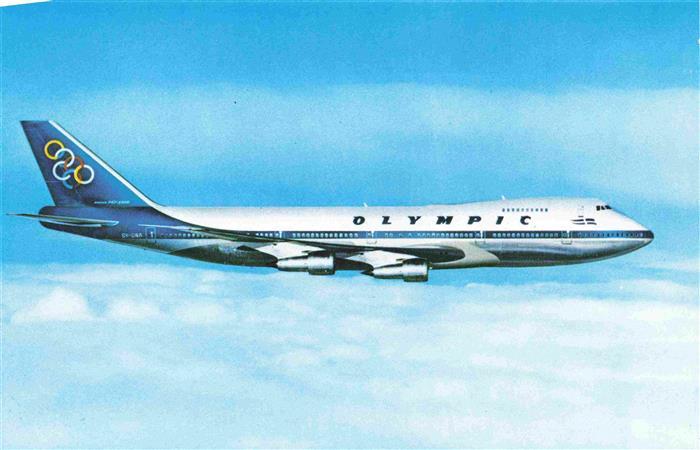 Flugzeuge Zivil Olympic Boeing 747 200 B Jumbo Jet