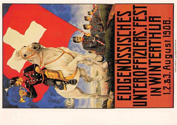 Militaria Schweiz Unteroffiziers Fest Winterthur Zuerich