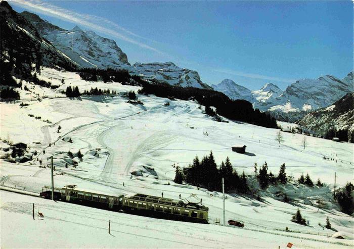 Eisenbahn Railway Chemin de Fer Wengen Jungfrau Breithorn Schweiz
