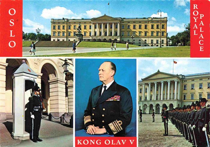 Adel Norwegen Koenigshaus Oslo Royal Palace Kong Olav V