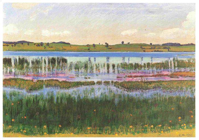 Hodler Ferdinand Kuenstlerkarte Lac Marshy Shore Basel Museum