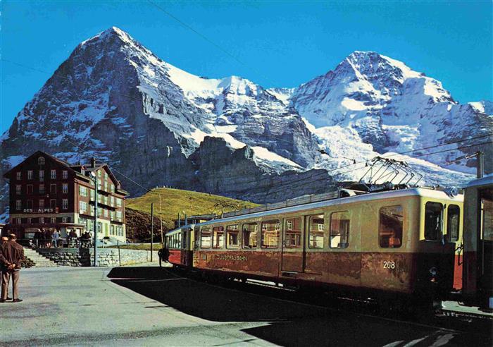Eisenbahn Railway Chemin de Fer Scheidegg Eiger Gletscher Moench Schweiz