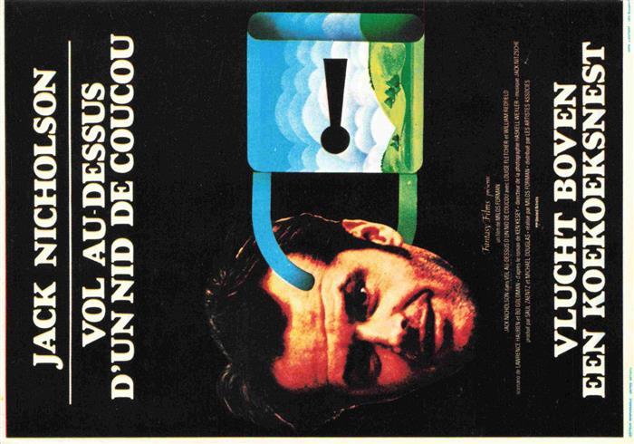 Kino Film Cinema Cine Kack Nicholson vol au dessus d'un nid de coucou