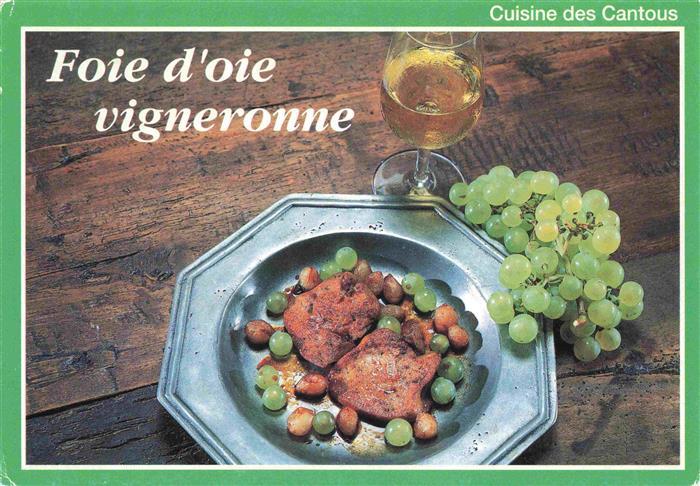 Rezept Recette-- Foie d'oie vigneronne