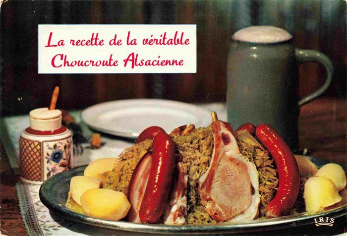 Rezept Recette-- veritable Choucroute Alsacienne