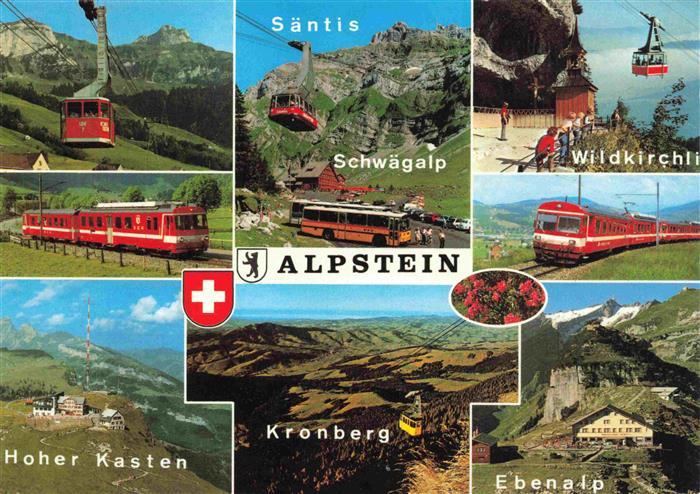 Seilbahn Cable-Car Telepherique Alpstein Saentis Kronberg Ebenalp